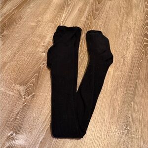 Black Women’s Knit Footed Tights Size M
